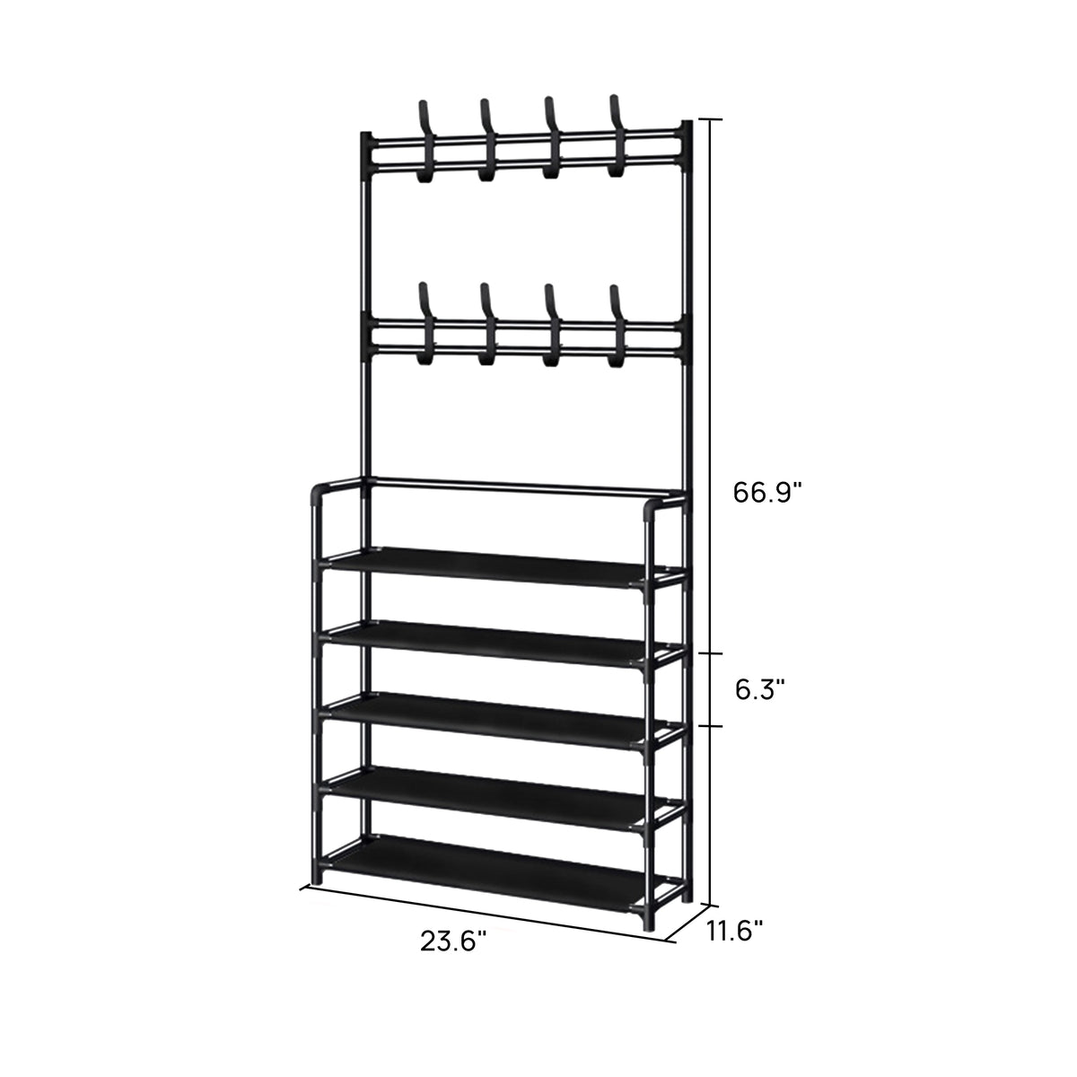 Vtopmart 5-Tiers Shoe Rack, Shoe Storage Organizer for Entryway Closet