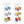 Load image into Gallery viewer, Vtopmart 6 Pack Food Storage Organizer Bins, Clear Plastic Bins, 4 Compartment Holder Packets, Snacks