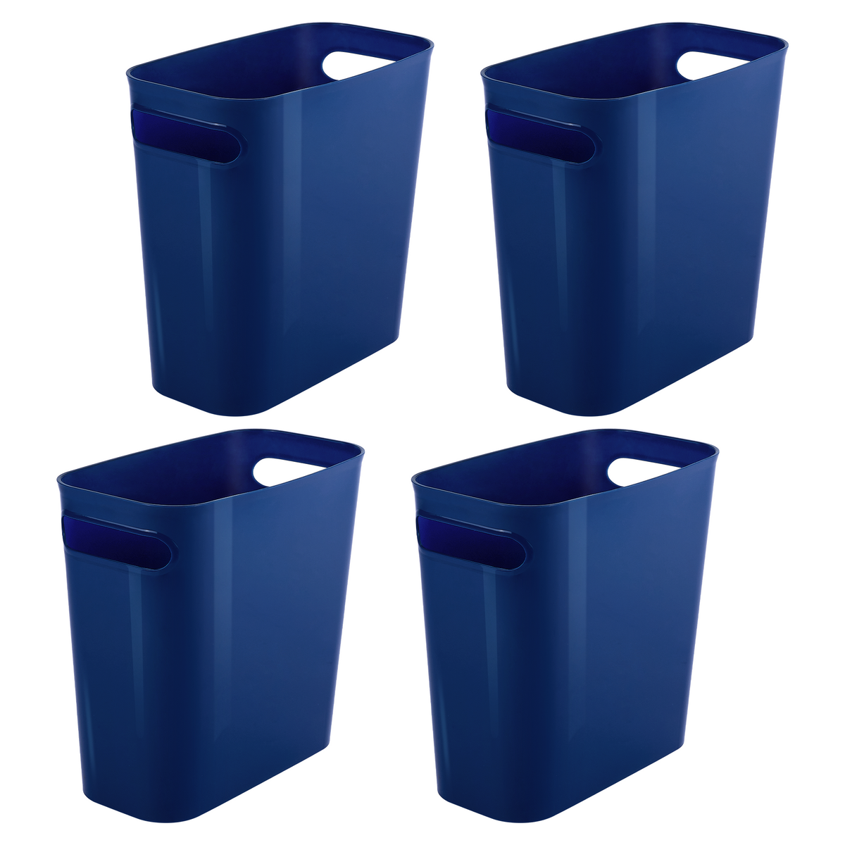 VTOPMART 4 Pack Plastic Small Trash Can 1.5 Gallon 5.7 L Office