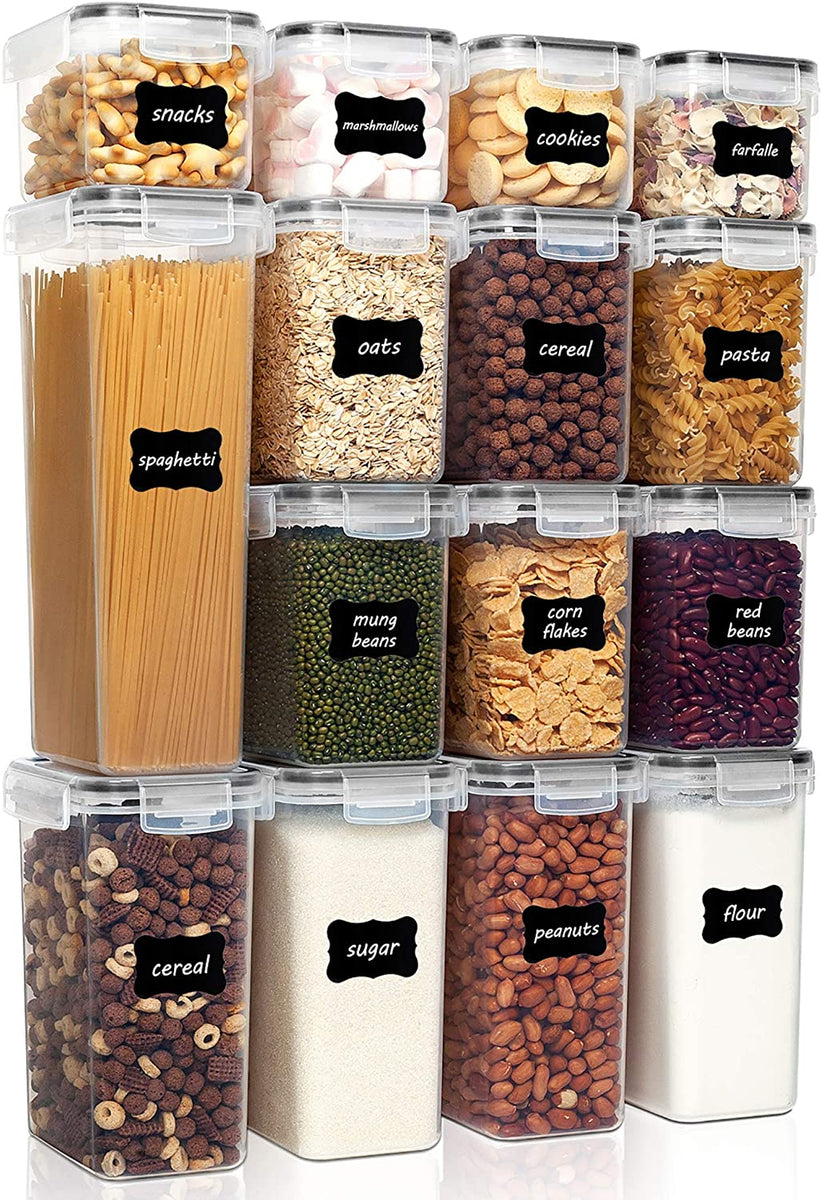 ELTOW Snack Containers for Pantry Organization and Storage with