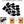 Load image into Gallery viewer, Vtopmart Airtight Food Storage Containers 4 Pieces 3.3 quart / 3.6L- Plastic PBA Free Kitchen Pantry Storage Containers for Sugar,Flour and Baking Supplies - Dishwasher Safe - Include 24 Labels, Black