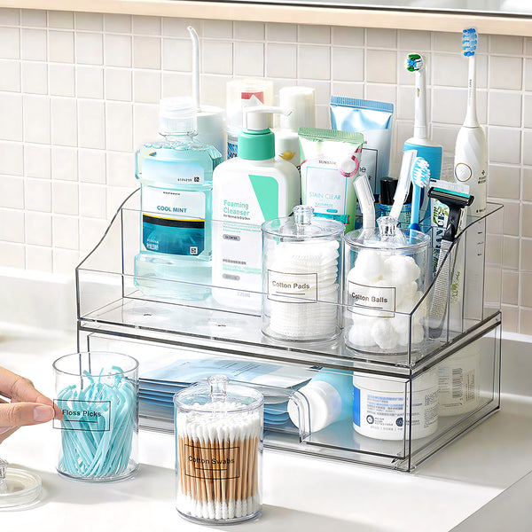 Vtopmart 6 PCS Bathroom Countertop Organizer Sets