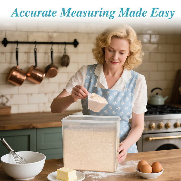 Vtopmart Airtight Storage Canisters,3 Pcs Large Food Storage Container for Flour, Sugar,8.5L /287.42fl oz