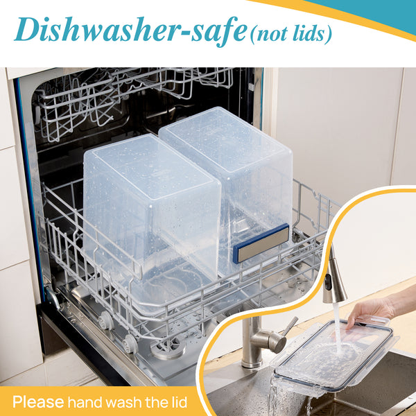 Vtopmart Airtight Storage Canisters,3 Pcs Large Food Storage Container for Flour, Sugar,8.5L /287.42fl oz