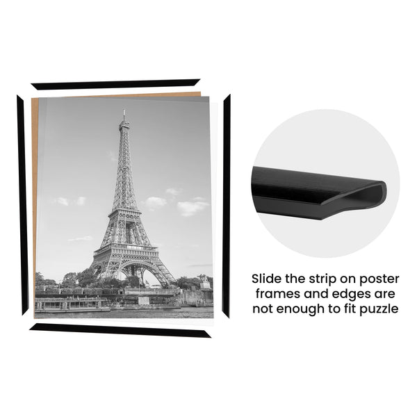 upsimples 24x36 Frame Black 3 Pack, Poster Frames 24 x 36 for Horizontal or Vertical Wall Mounting, Scratch-Proof Wall Gallery Photo Frame