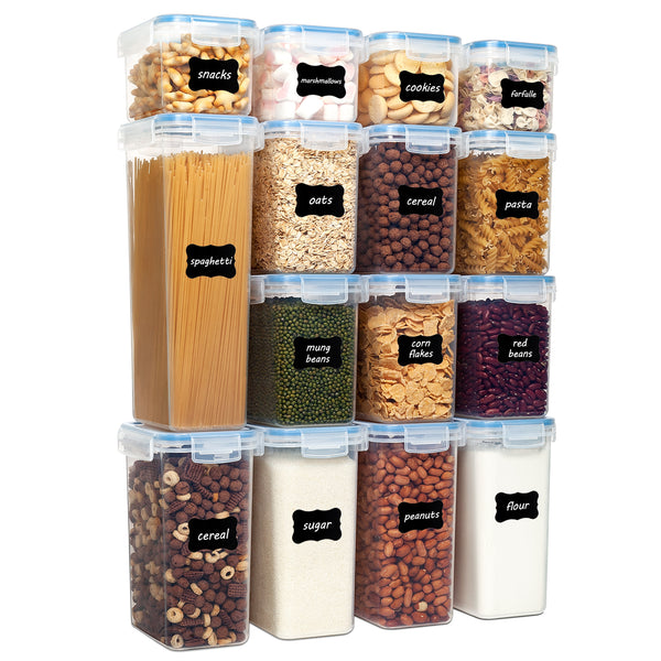 Airtight Food Storage Containers with Lids - Kitchen Container for Snacks  Pantry Flour Sugar Baking Supplies Cookies