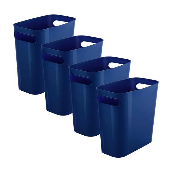 VTOPMART 4 Pack Plastic Small Trash Can, 1.5 Gallon/5.7 L Office