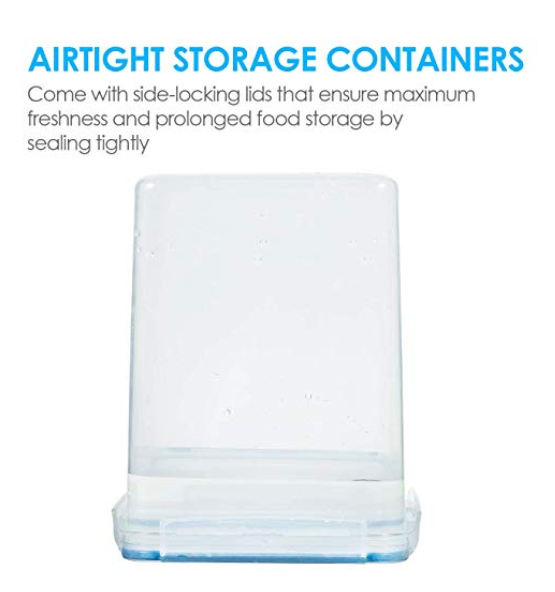 Vtopmart Extra Large Food Storage Containers 5.2L / 176oz,  4 Pieces