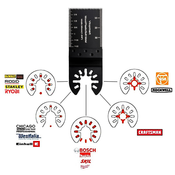 Vtopmart Oscillating Saw Blades Kit, 1 Size, 50 Pieces