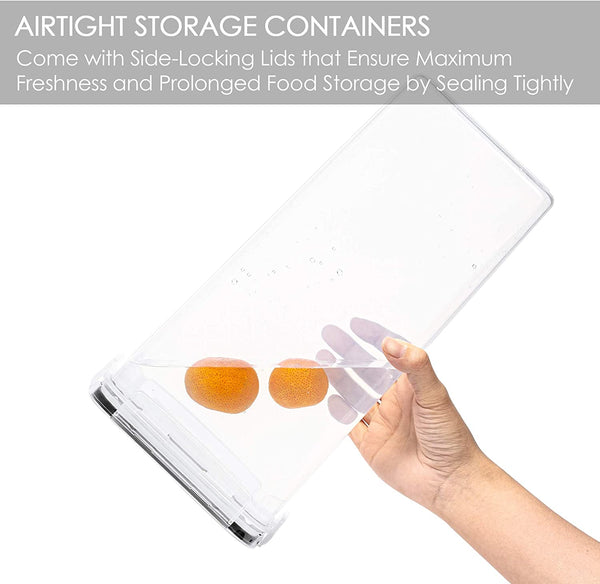 Airtight Pantry Storage Canisters for Flour, Sugar, Vtopmart 4 Pcs