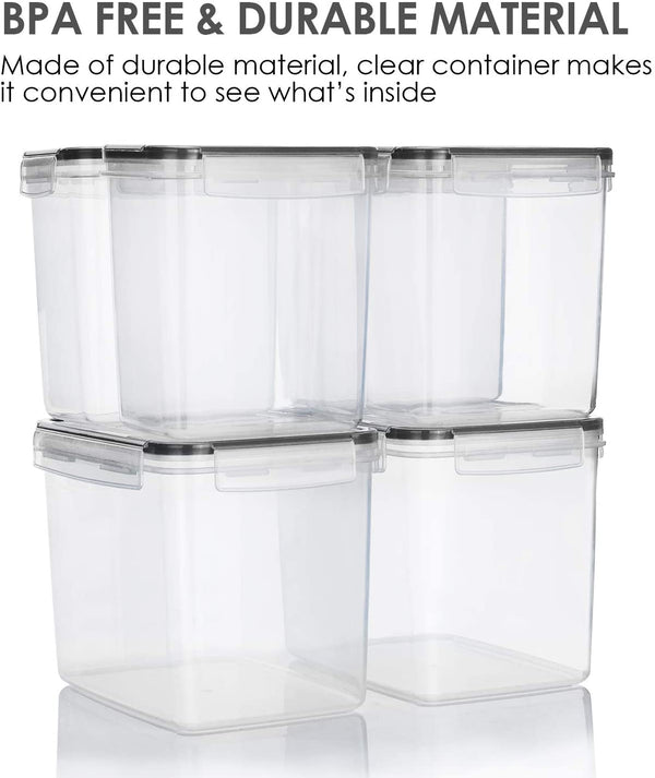 Vtopmart Airtight Food Storage Containers 6 Pieces - Plastic BPA Free