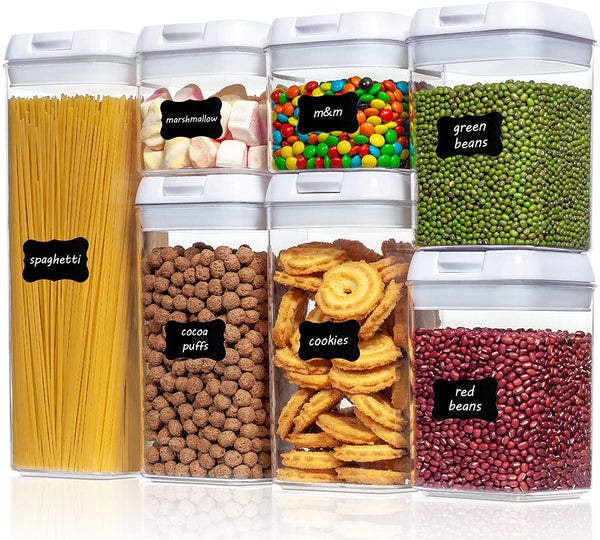 Airtight Food Storage Containers with Lids for Cereal, Spaghetti