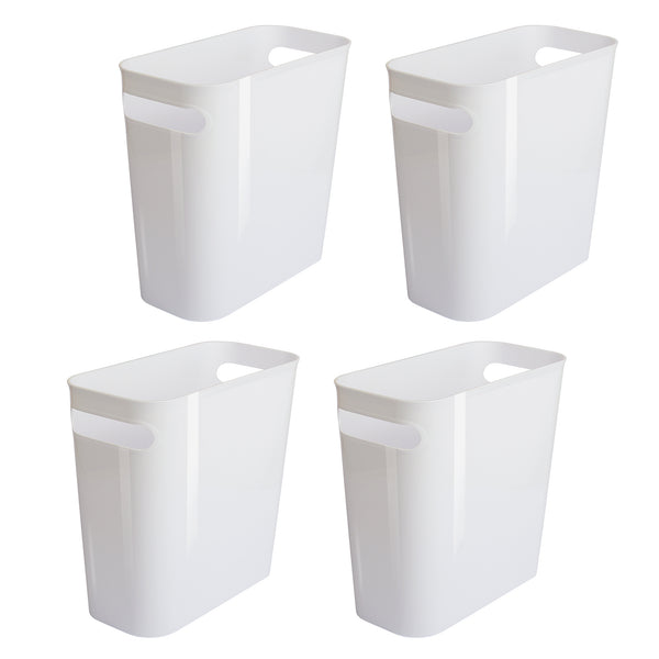 Vtopmart 4 Pack Plastic Small Trash Can, 1.5 Gallon/5.7 L Office Trash