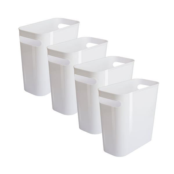 Vtopmart 4 Pack Plastic Small Trash Can, 1.5 Gallon/5.7 L Office Trash