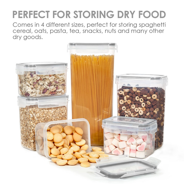 Durable Cereal Containers Storage Set - Rice Flour Sugar Dry Food